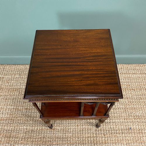 fig 1. Sheraton Design Edwardian Mahogany Antique Revolving Bookcase