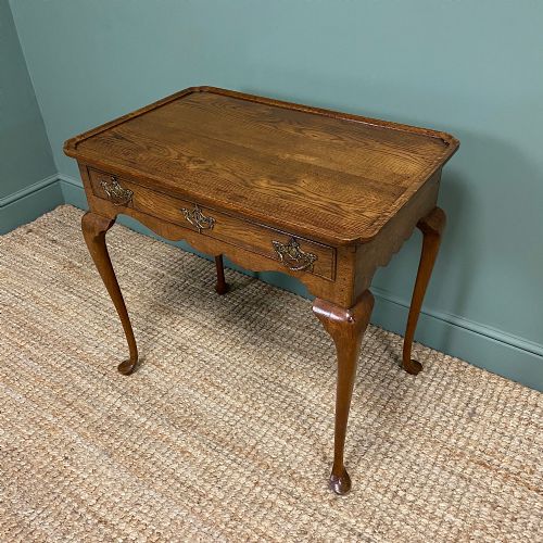 fig 2. Victorian Oak Antique Silver Table