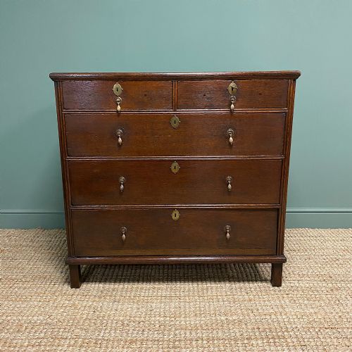Early 18th Century Country House Antique Oak Chest of Drawers