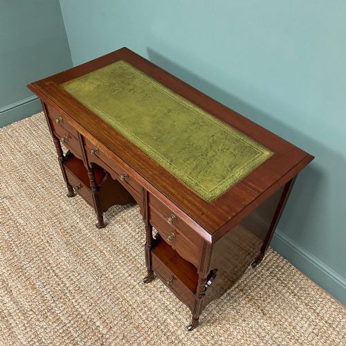 fig 3. Small Victorian Walnut Antique Writing Desk