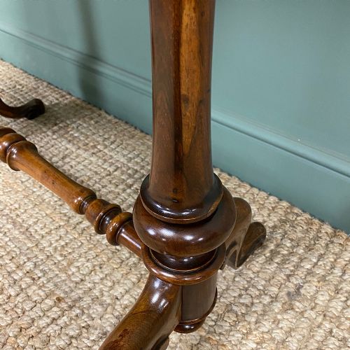 VICTORIAN ROSEWOOD ANTIQUE WRITING TABLE - ADDITIONAL PHOTO 2