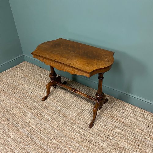 VICTORIAN ROSEWOOD ANTIQUE WRITING TABLE - ADDITIONAL PHOTO 4