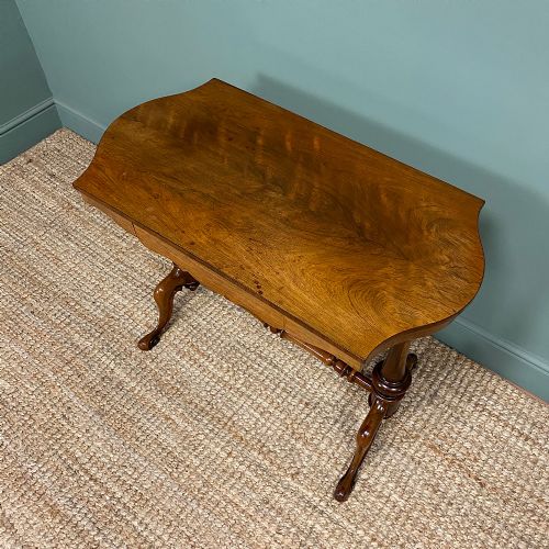 VICTORIAN ROSEWOOD ANTIQUE WRITING TABLE - ADDITIONAL PHOTO 6