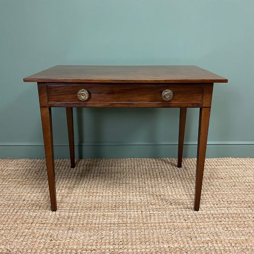 Fine Country Georgian Mahogany Antique Side / Writing Table
