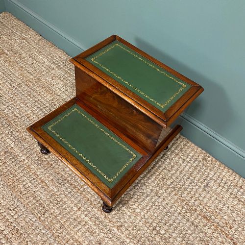 fig 2. Victorian Mahogany Antique Library Steps