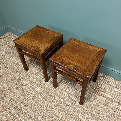 fig 1. Pair of Antique Chinese Side Tables