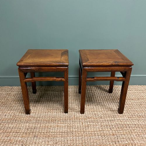 fig 3. Pair of Antique Chinese Side Tables