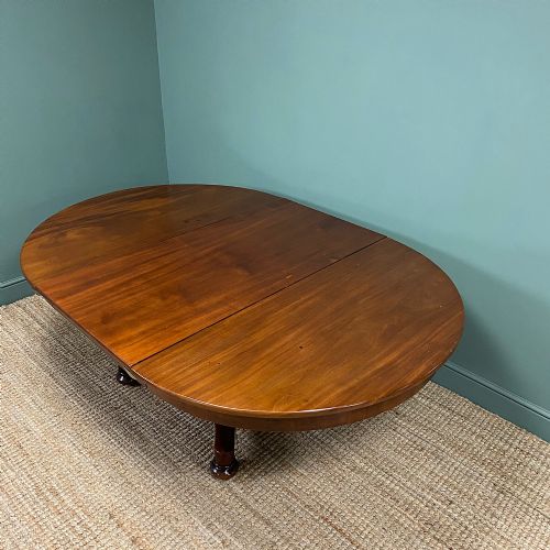 fig 2. Antique Victorian Mahogany Pedestal Extending Dining Table