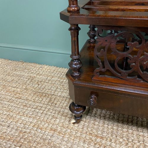 fig 1. Victorian Rosewood Antique Canterbury