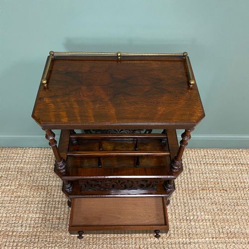 fig 3. Victorian Rosewood Antique Canterbury