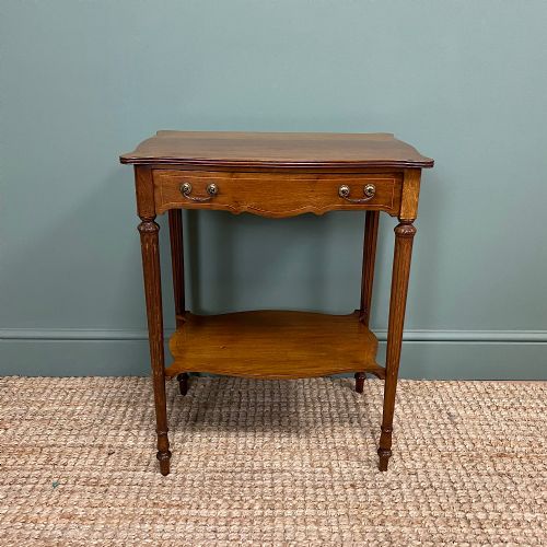 Small Edwardian Mahogany Antique Side Table
