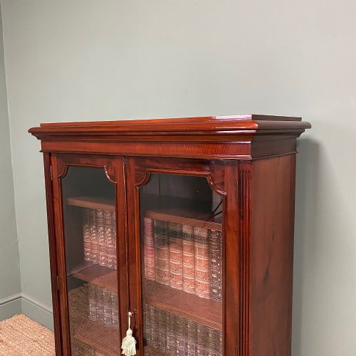 fig 1. Stunning Quality Victorian Glazed Mahogany Bookcase