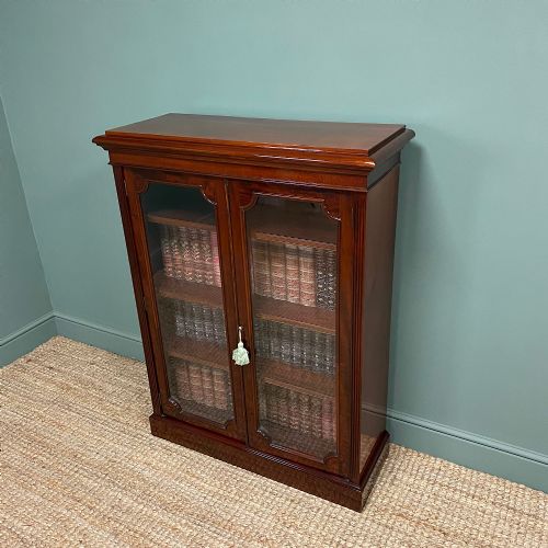 fig 3. Stunning Quality Victorian Glazed Mahogany Bookcase
