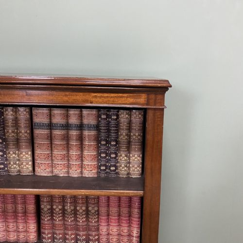 fig 3. Fine Quality Victorian Mahogany Antique Open Bookcase