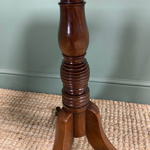 fig 1. Fine Regency Mahogany Antique Tripod Occasional Table