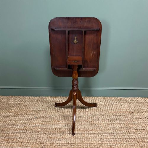 fig 2. Fine Regency Mahogany Antique Tripod Occasional Table