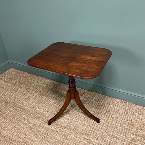 fig 3. Fine Regency Mahogany Antique Tripod Occasional Table