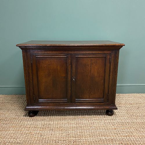 Quality Victorian Solid Oak Antique Cupboard