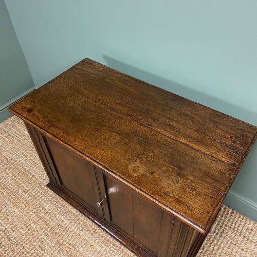 fig 2. Quality Victorian Solid Oak Antique Cupboard