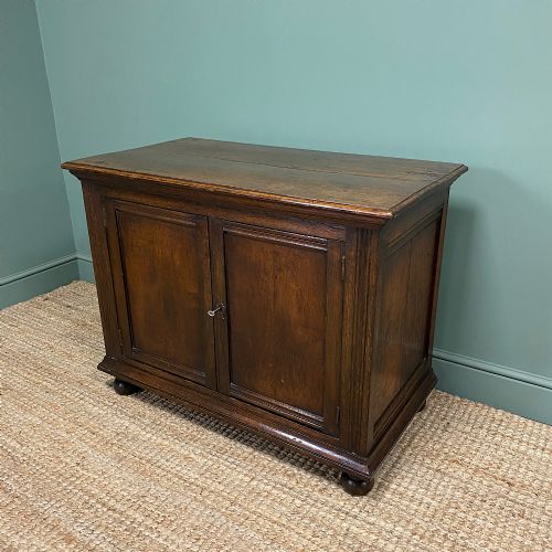 fig 3. Quality Victorian Solid Oak Antique Cupboard