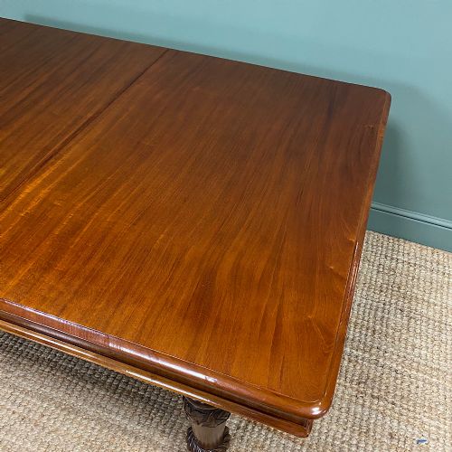 fig 3. Beautifully Figured Victorian Mahogany Antique Dining Table