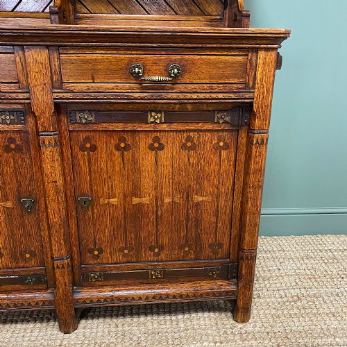 fig 2. Victorian Holland and Sons Antique Oak Sideboard