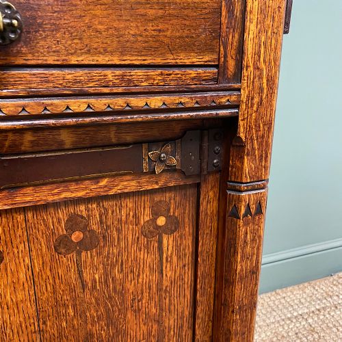fig 3. Victorian Holland and Sons Antique Oak Sideboard
