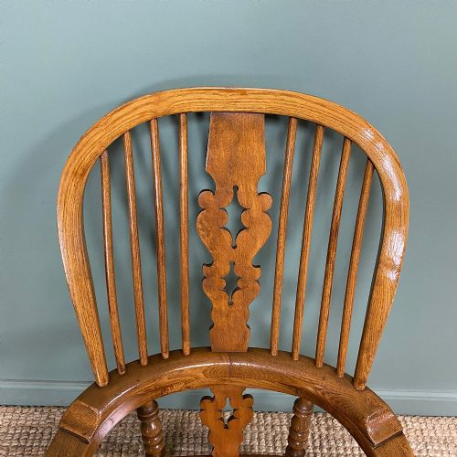 QUALITY ELM ASH BROAD ARM ANTIQUE WINDSOR CHAIR - ADDITIONAL PHOTO 1