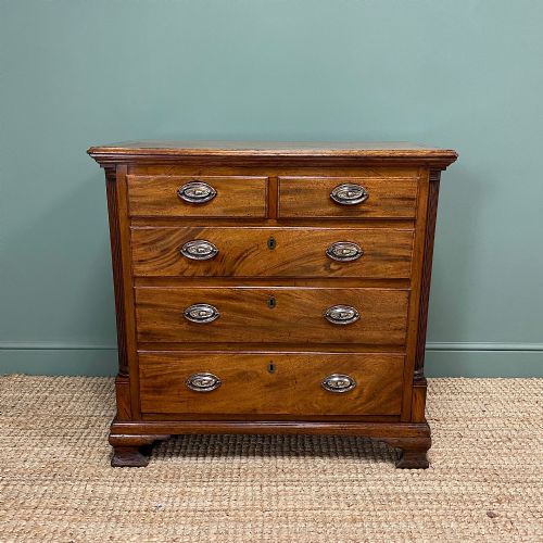 Country Georgian Mahogany Antique Chest of Drawers