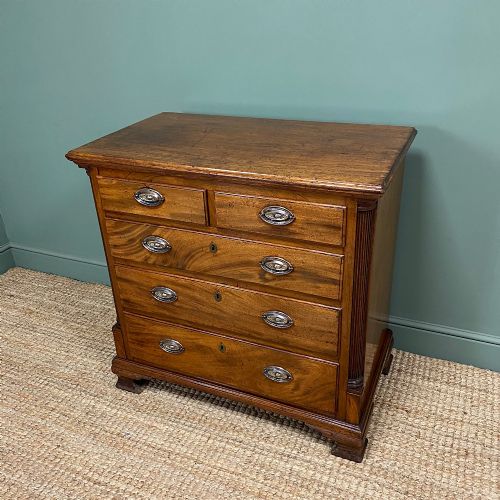fig 1. Country Georgian Mahogany Antique Chest Of Drawers