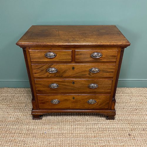 fig 2. Country Georgian Mahogany Antique Chest Of Drawers