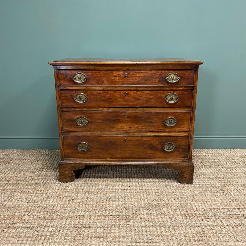 18th Century Georgian Elm Antique Chest of Drawers
