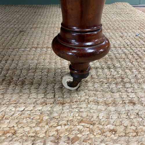 fig 2. Quality Victorian Mahogany Antique Wind Out Extending Dining Table