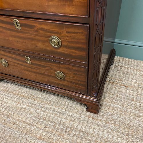 fig 1. Quality Edwardian Mahogany Secretaire Chest