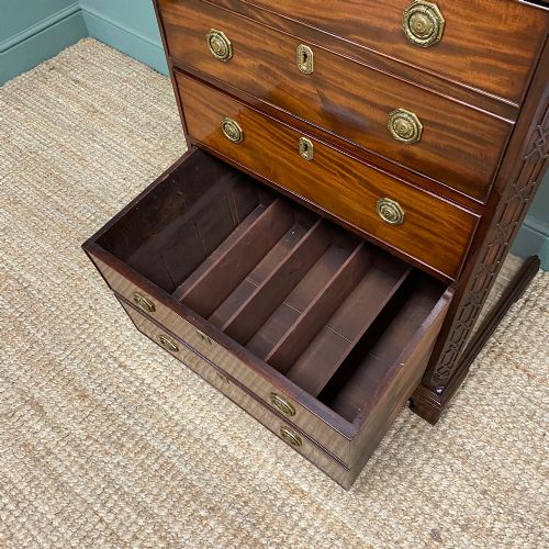 fig 2. Quality Edwardian Mahogany Secretaire Chest