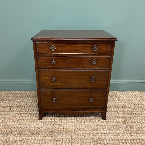 Edwardian Mahogany Small Antique Chest of Drawers