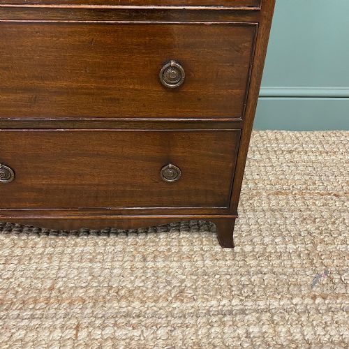 fig 1. Edwardian Mahogany Small Antique Chest Of Drawers