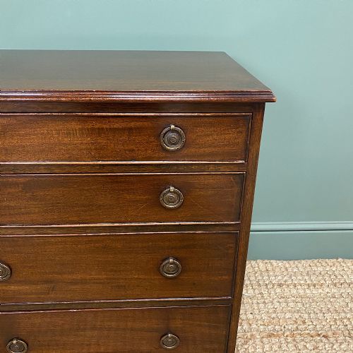 fig 2. Edwardian Mahogany Small Antique Chest Of Drawers