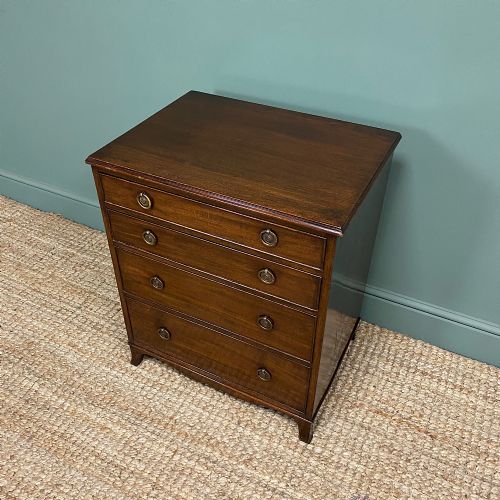 fig 3. Edwardian Mahogany Small Antique Chest Of Drawers