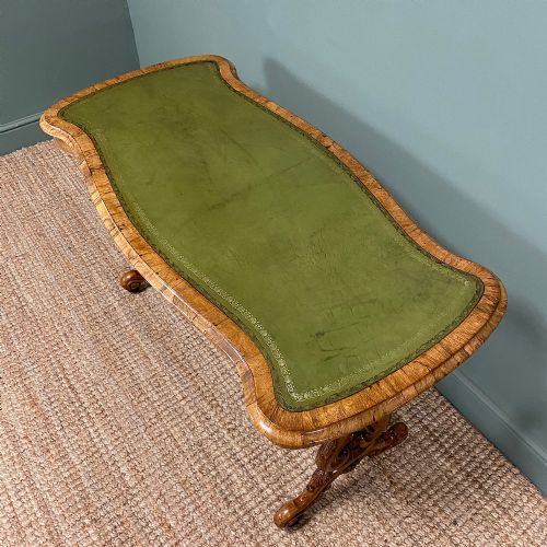 fig 1. Victorian Golden Rosewood Antique Writing Table