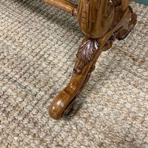 fig 2. Victorian Golden Rosewood Antique Writing Table