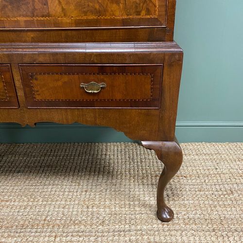 fig 2. Georgian Antique Walnut Chest on Stand