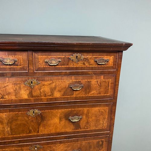 fig 3. Georgian Antique Walnut Chest on Stand