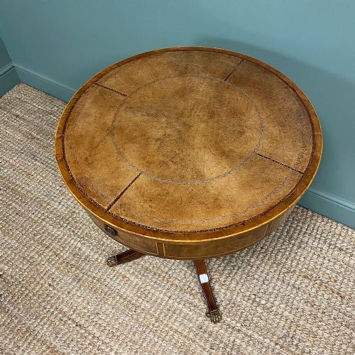 fig 2. Small Mahogany Antique Drum Table