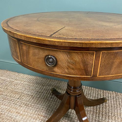 fig 3. Small Mahogany Antique Drum Table