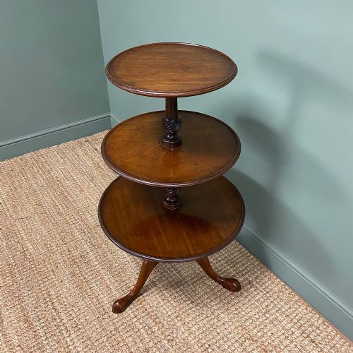 Quality Georgian Mahogany Antique Dumb Waiter