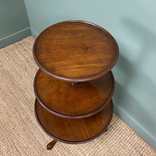 fig 1. Quality Georgian Mahogany Antique Dumb Waiter
