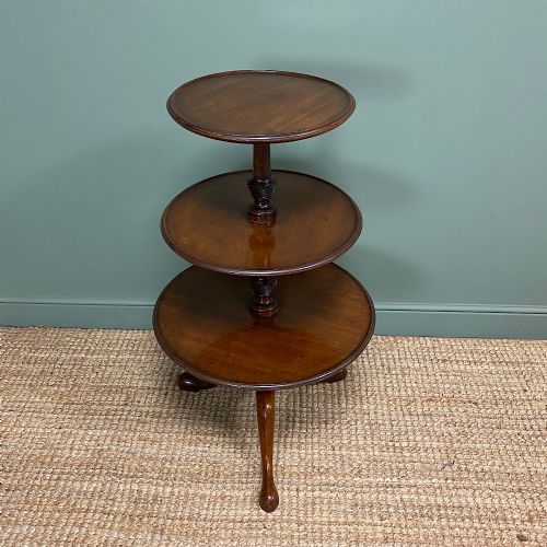 fig 3. Quality Georgian Mahogany Antique Dumb Waiter