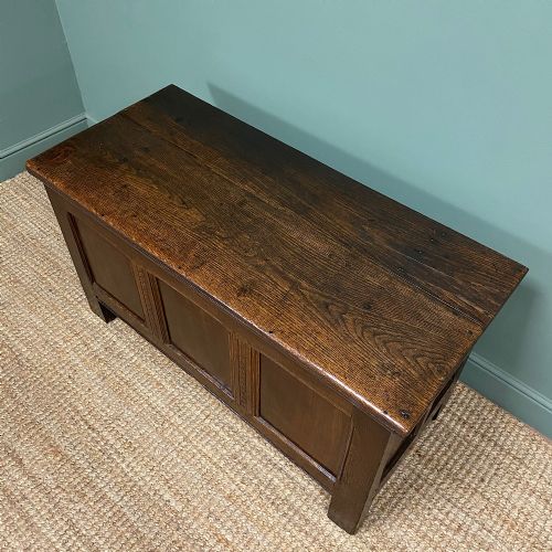 fig 3. Warm Country Oak Early Eighteenth Century Antique Coffer