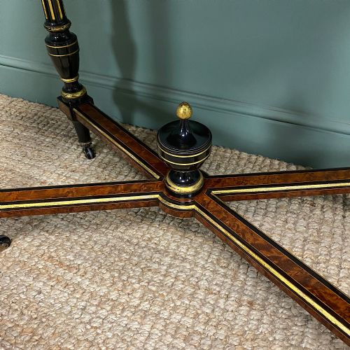 fig 3. Spectacular Amboyna Antique Card Table